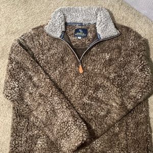 SIMPLY SOUTHERN SHERPA Quarter Zip Sweater